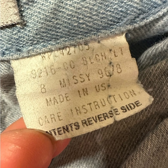 VTG 80s Blue Denim Button Front Maxi Jean Skirt Vintage Abiatti Collection - Picture 8 of 9